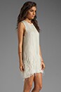 view 3 of 6 Allegra Feather Beaded Dress in Linen