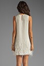 view 4 of 6 Allegra Feather Beaded Dress in Linen