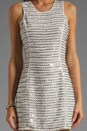 view 5 of 6 Ivy Metal Zig Zag Dress in Silver