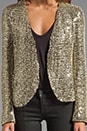 view 3 of 5 Ivory Seed Sequin Jacket in Black