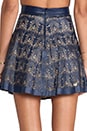 view 6 of 7 Filomena Leather Skirt in Navy