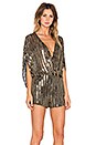 view 2 of 4 Kimora Sequin Romper in Antique Gold