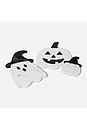 view 2 of 2 Ghost With Witch Hat Marble Charcuterie Board in 
