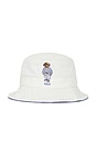 view 1 of 2 Chino Loft Bear Bucket Hat in Clubhouse Cream