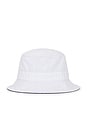 view 2 of 2 Chino Novelty Bear Loft Bucket Hat in White