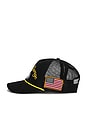view 3 of 3 Cotton Canvas Vintage Ralph's Garage Trucker Hat in Black