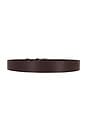 view 2 of 3 Italian Saddle Leather Belt in Brown