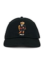 view 1 of 3 Classic Twill Novelty Holiday Bear Sport Cap in Black