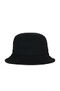 view 2 of 3 Cotton Twill Novelty Holiday Bear Loft Bucket Hat in Black