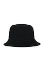 view 3 of 3 Cotton Twill Novelty Holiday Bear Loft Bucket Hat in Black
