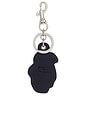 view 2 of 3 Leather Novelty Bear Keyfob in Newport Navy