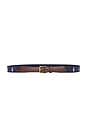 view 1 of 3 CINTURÓN RIBBON & LEATHER SEASONAL BEAR in Navy Multi