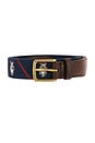 view 3 of 3 CINTURÓN RIBBON & LEATHER SEASONAL BEAR in Navy Multi