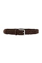 view 1 of 3 CEINTURE in Saddle & Dark Brown