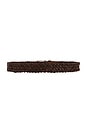 view 2 of 3 CEINTURE in Saddle & Dark Brown