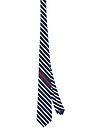 view 1 of 3 CRAVATE SILK MOGADOR STRIPE in Navy & White