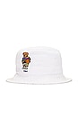 view 2 of 4 Bear Bucket Hat in Pure White