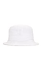 view 4 of 4 Bear Bucket Hat in Pure White
