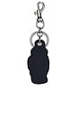 view 2 of 3 Leather Bear Keyfob in Newport Navy