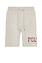 view 1 of 4 Graphic Fleece Shorts in Andover Heather