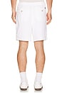 view 2 of 5 Terry Prepster Tennis Logo Short in White