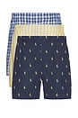 view 1 of 3 Classic Fit Cotton Boxer 3 Pack in Rustic Navy, Summer Stripe, & Sag Harbor Plaid
