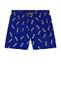 view 1 of 2 Woven Boxer With Bear Print in Heritage Royal