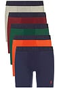 view 1 of 3 BRAGUITAS BOXER in Holiday Navy, Tennis Green, Orange Red, & Andover Heather