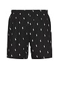 view 2 of 2 Woven Boxer in RL Black & White AOPP
