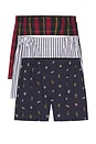 view 1 of 3 Classic Fit Cotton 3 Pack Woven Boxers in Multi