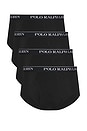 view 1 of 3 Mid Rise Brief 4 Pack in Polo Black