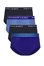 view 1 of 3 Mid Rise Brief 4 Pack in Resort Blue, Rugby Royal, & 2 Cruise Navy