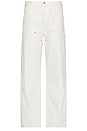 view 1 of 5 Lightweight Canvas Dungaree Jean in Deckwash White