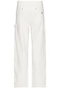 view 2 of 5 Lightweight Canvas Dungaree Jean in Deckwash White