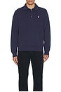 view 4 of 5 Loopback Terry 1/2 Zip Sweatshirt in Cruise Navy