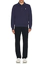 view 5 of 5 Loopback Terry 1/2 Zip Sweatshirt in Cruise Navy