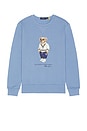 view 1 of 4 Heritage Icon Bear Crewneck Sweatshirt in Campus Blue
