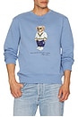 view 3 of 4 Heritage Icon Bear Crewneck Sweatshirt in Campus Blue