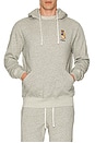 view 4 of 5 Vintage Fleece Novelty Bear Hoodie in Loft Heather