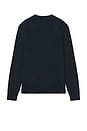 view 2 of 5 Cotton Crewneck Novelty Bear Sweater in Navy