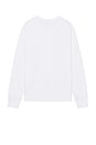 view 2 of 4 Fleece Novelty Bear Crewneck Sweatshirt in White