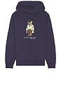 view 1 of 5 Vintage Fleece Novelty Bear Hoodie in Faded Blue