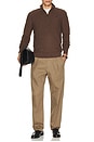 view 5 of 5 1/2 Zip Sweater Pullover in Nutmeg Brown Heather