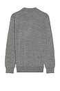 view 2 of 5 Merino Wool Button Placket Polo Sweater in Fawn Grey Heather