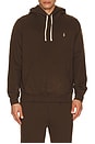 view 1 of 5 Long Sleeve Rl Fleece Pullover Hoodie in Nutmeg Brown