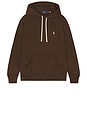 view 4 of 5 Long Sleeve Rl Fleece Pullover Hoodie in Nutmeg Brown