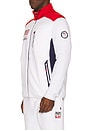 view 3 of 7 Winter Olympics Zip Up Sweatshirt in Ceramic White Multi