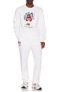 view 4 of 6 Winter Olympics Seasonal Bear Crewneck in White