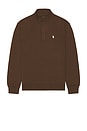 view 4 of 5 Long Sleeve Double Knit Tech Snap Mocknock Pullover in Branch Brown