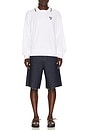 view 3 of 5 SUDADERA in White
